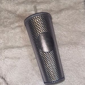 Venti Silver Studded Starbucks Tumbler